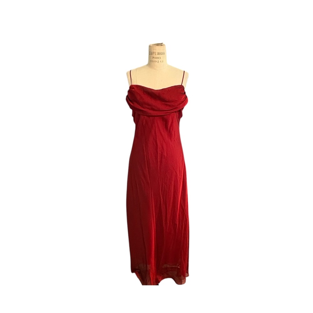 Vintage Alyn Paige Y2K Red Slip Dress Whimsigoth Dark Academia Vamp Goth 90 Prom